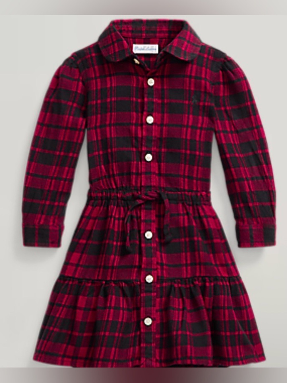Ralph Lauren Plaid Cotton Twill Shirtdress (24M)